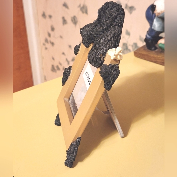 Black Poodle w/Angel 2.5" x 3.5" Picture Frame Special Edition RARE - Picture 3 of 6